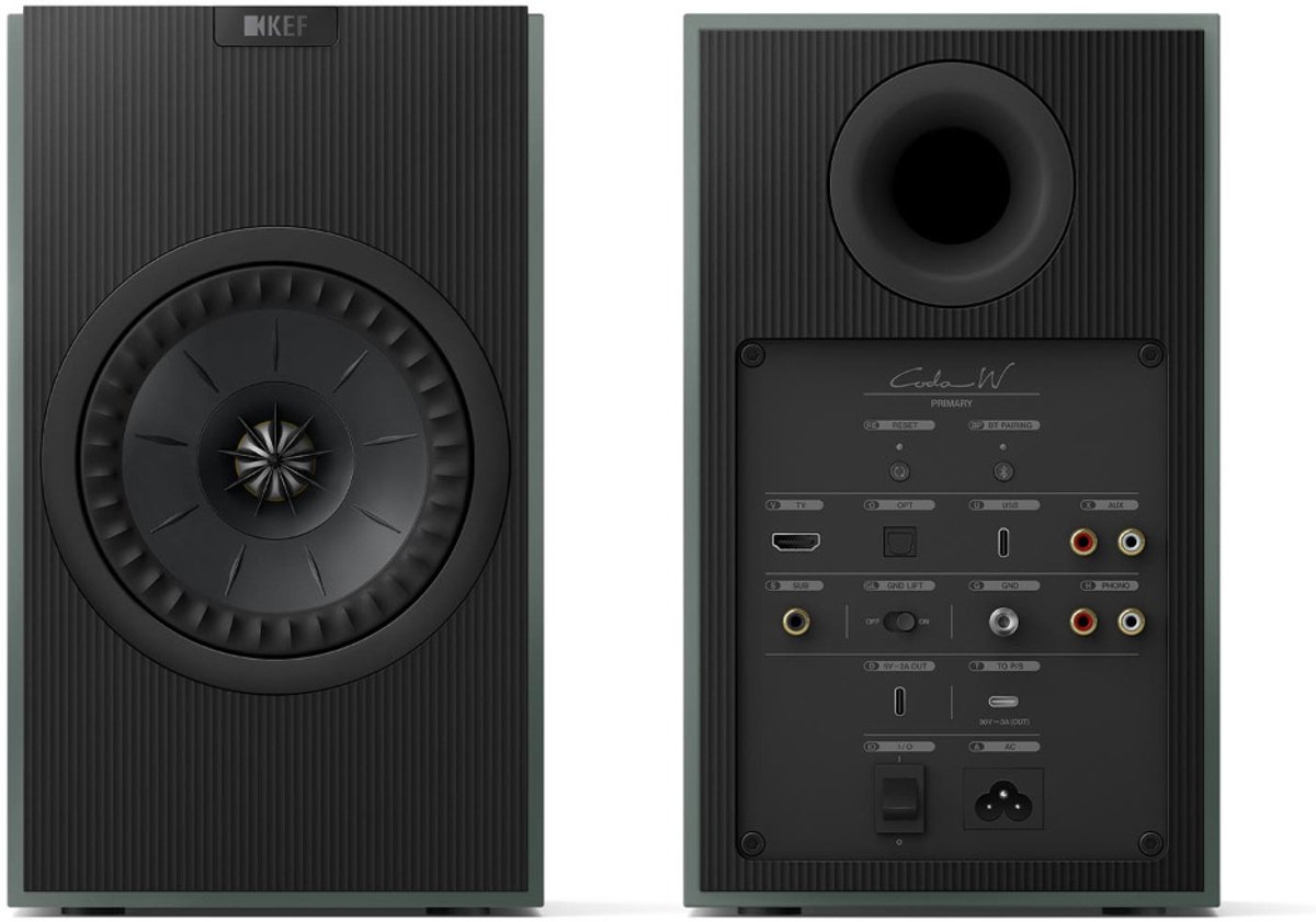 Kef Coda W Actieve HiFi-Luidspreker - Moss Green (Paar)