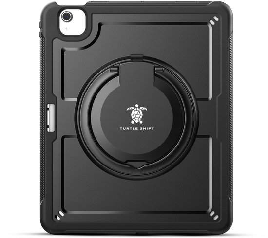 Étui Turtle Shift Perfect Grip iPad Air 6 M2 avec protection d'écran - 13 pouces (2024) - Noir