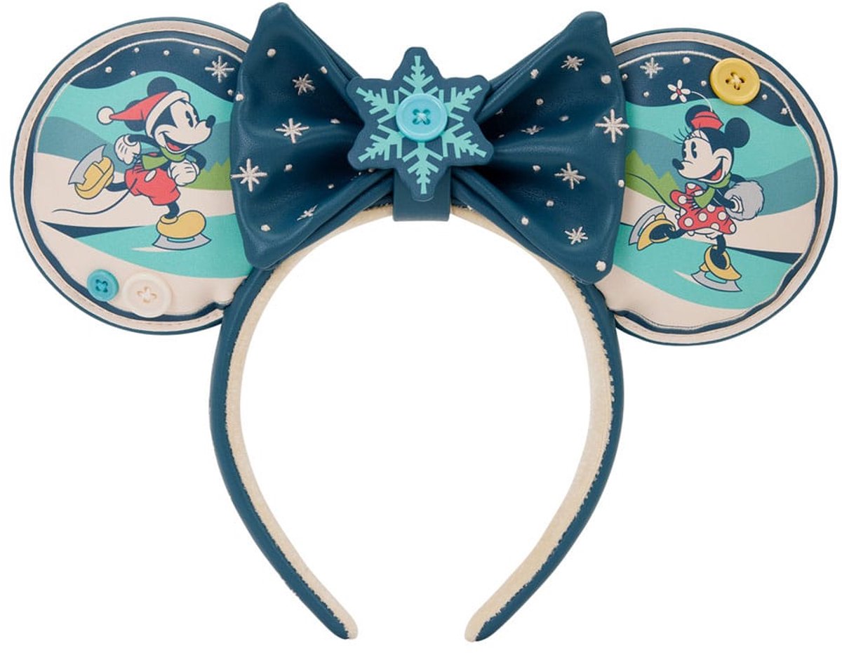 Loungefly Disney Mickey and Minnie Headband - Ears met afneembare strik