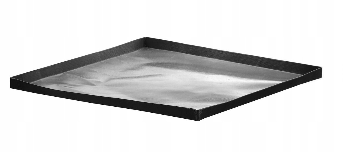 Hendi Bakplaat Zwart Antiaanbaklaag 280x280x18mm