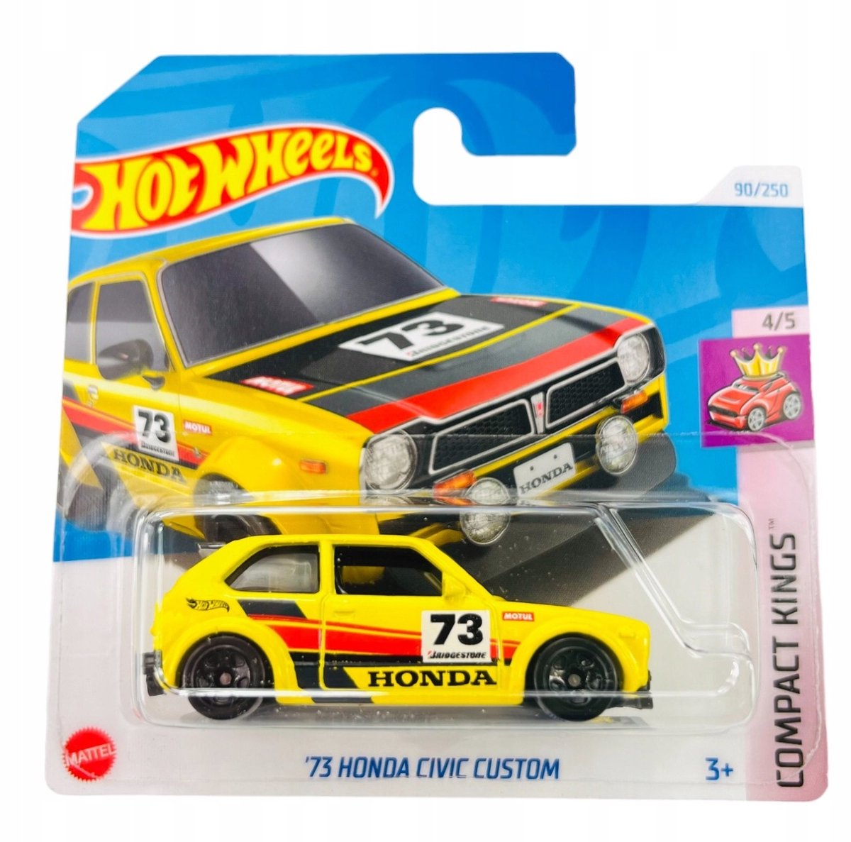 Hot Wheels 2024 '73 Honda Civic Custom HTC19 - Compacte koningen