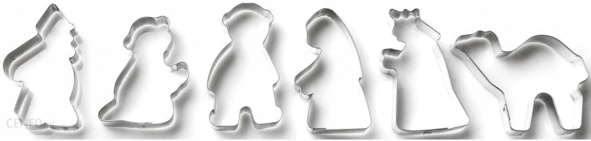 Kerstkoekjes Uitsnijders Set - 6 Stuks - Drie Koningen & Kameel