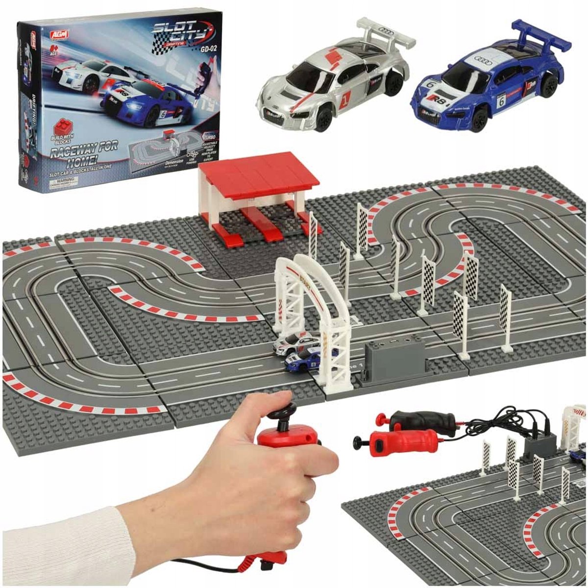 Police Car Racing Track 64x38.5cm - UNI