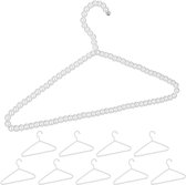 Relaxdays Parel Kleerhangers - Kledinghanger - Broekhanger - 10 Stuks Broeklat Kralen