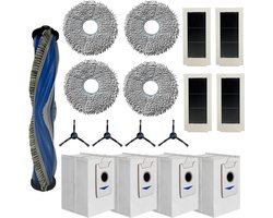 Accessoirespakket voor Ecovacs Deebot X5 Omni/X5 Pro Omni - Zak/Filter/Dweil/Zijborstel/Afzuigrol