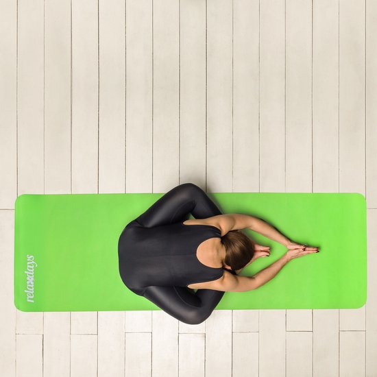 4x yogamat dik - sportmat - workout matje - jogamat - joga matje - zwart — afbeelding 3