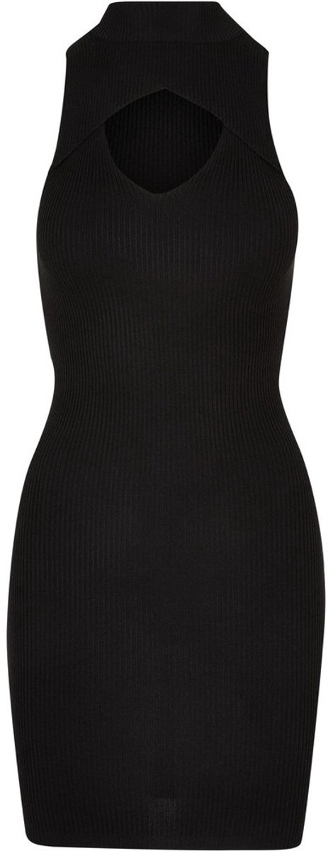 Urban Classics Cut Out Sleeveless Bodycon jurk XS Zwart