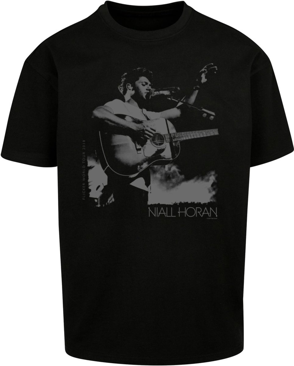 Merchcode Niall Horan Graphic Admat Picture Heavy Oversize Tee MP5011882 Black-XL