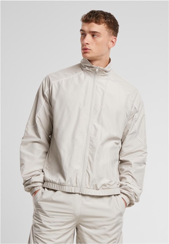 Foto: Urban classics piped panel trainings jacket l grijs