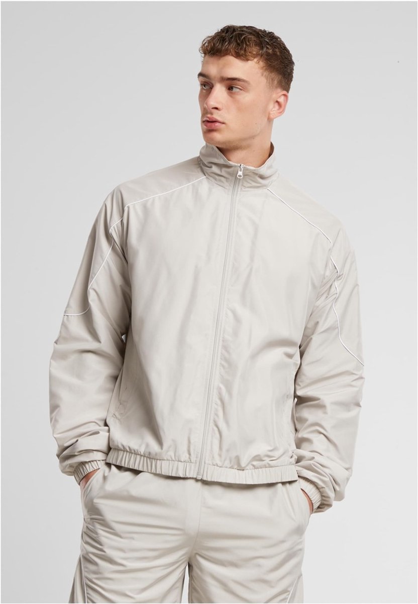 Urban Classics Piped Panel Trainings jacket Grijs
