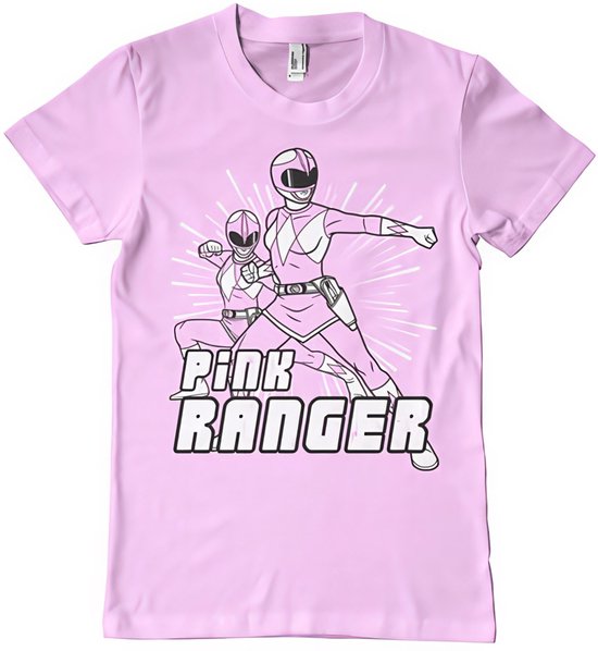 Pink Power Ranger Merchandise Power Rangers Pink Ranger T-Shirt Pink-L | bol