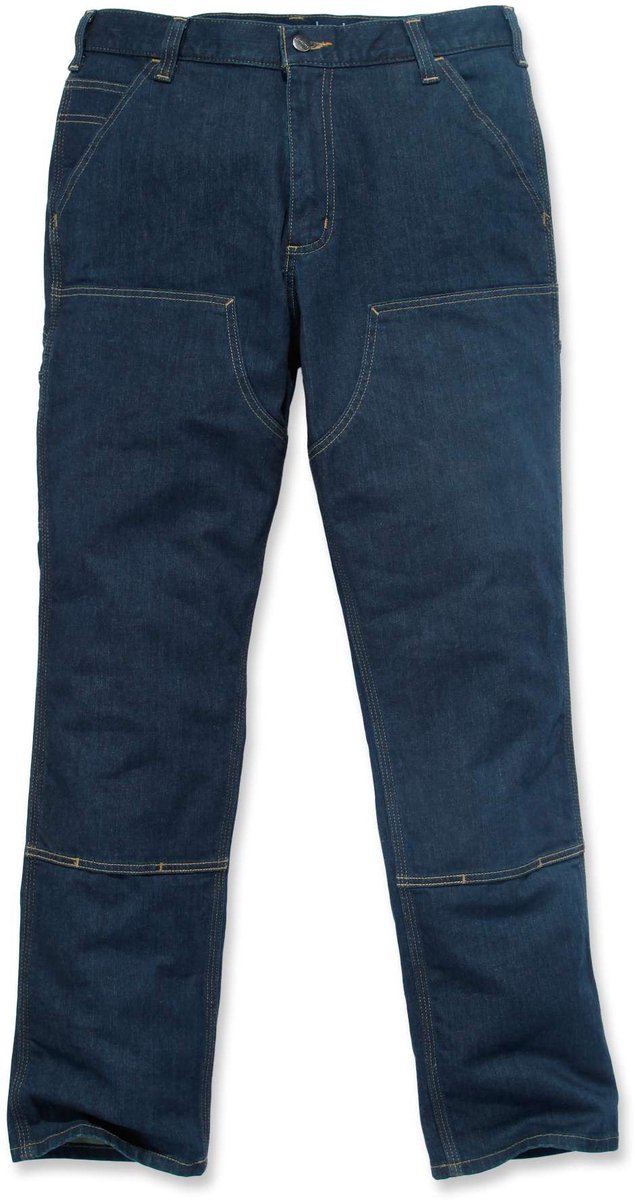 Carhartt Herenbroek Double Front Dungaree Jeans Ultra Blaus