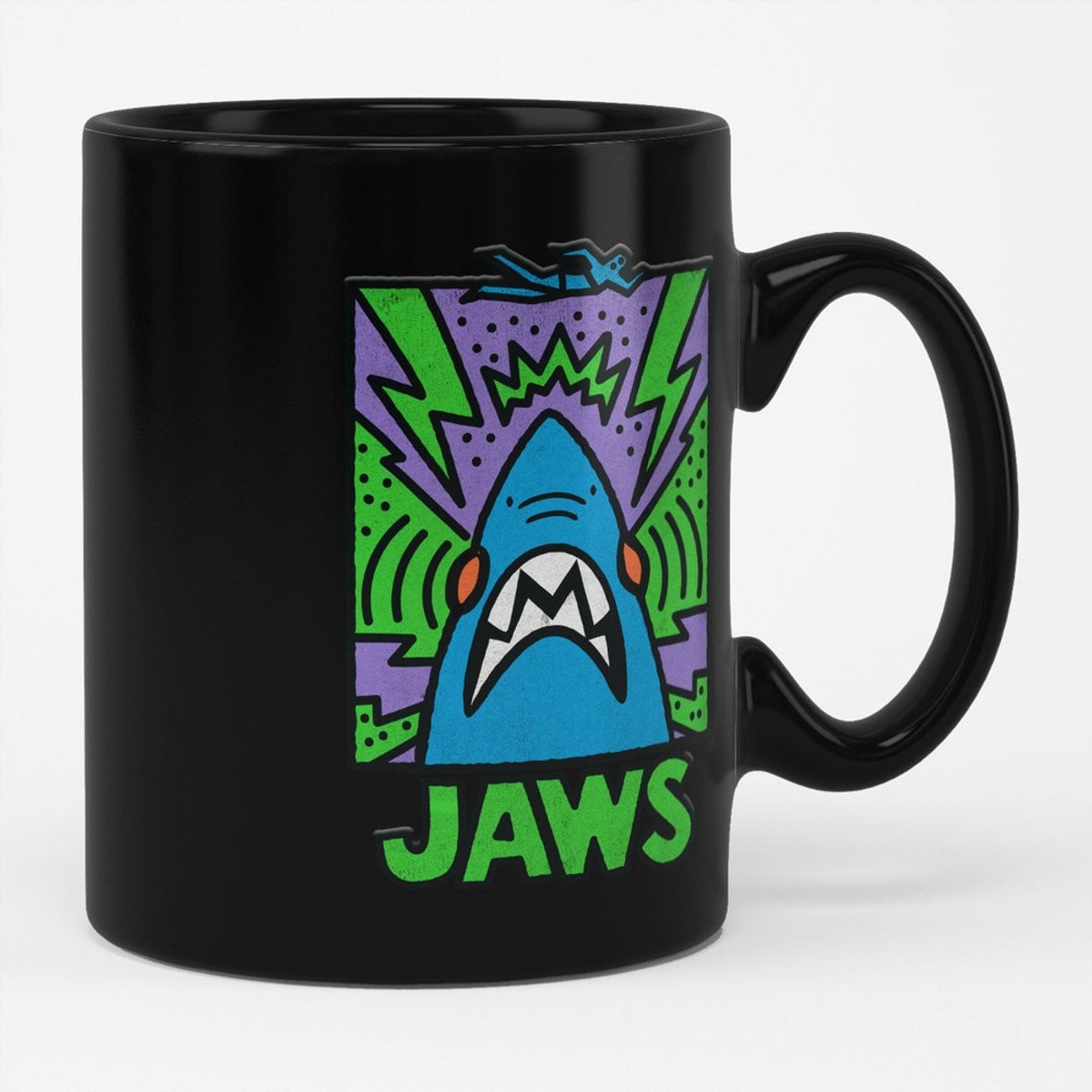 Jaws Tasse/Kaffeebecher PopArt Poster Mug Black