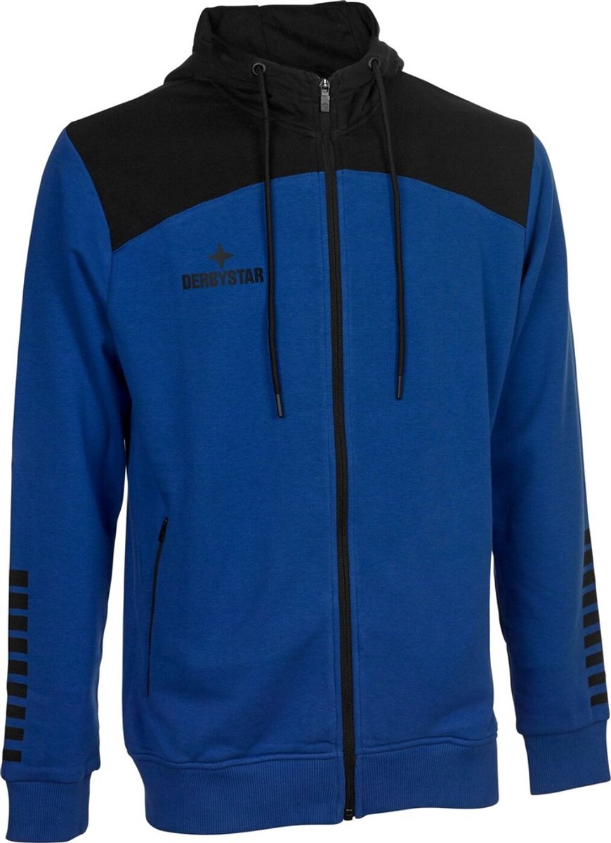 Derbystar Hoodie Sweatjack met capuchon Ultimo V23 632029 Blauw/Zwart - M