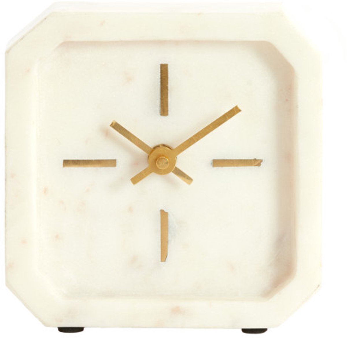 Klok PABLIA - 13x4x13 cm - Wit