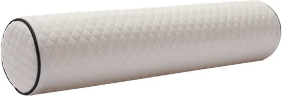 Foto: Hoofdkussen cilindervormig kussen met geheugenfoam kern voor steun en comfort 1 stuk voor hals enzijliggers