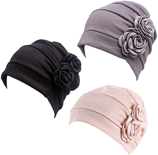 Bonnet Chimio Femmes - Bonnet Chimio - Polyester Doux Respirant Cuir Chevelu Sensible - 1 Pièce - Chimiothérapie Alopécie Voyage Pratique