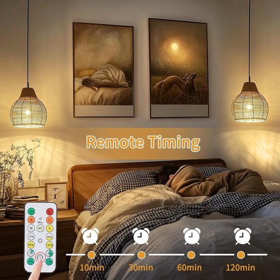 1 stuks E27 LED-lamp - Oplaadbare batterij met afstandsbediening - Dimbare lamp met timerfunctie, 3 kleurtemperaturen - Noodverlichting voor binnen en buiten van Merkloos — afbeelding 3