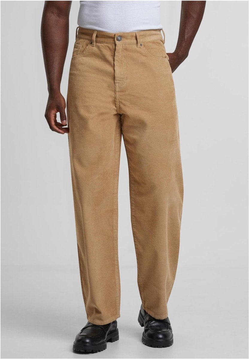 Urban Classics 90´s Corduroy Broek rechte pijpen Taille 36 inch Beige