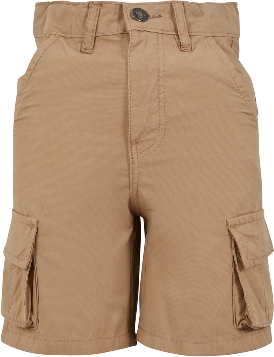 Urban Classics Knee Pleat Kinder Cargo Korte broek Kids 146/152 Beige
