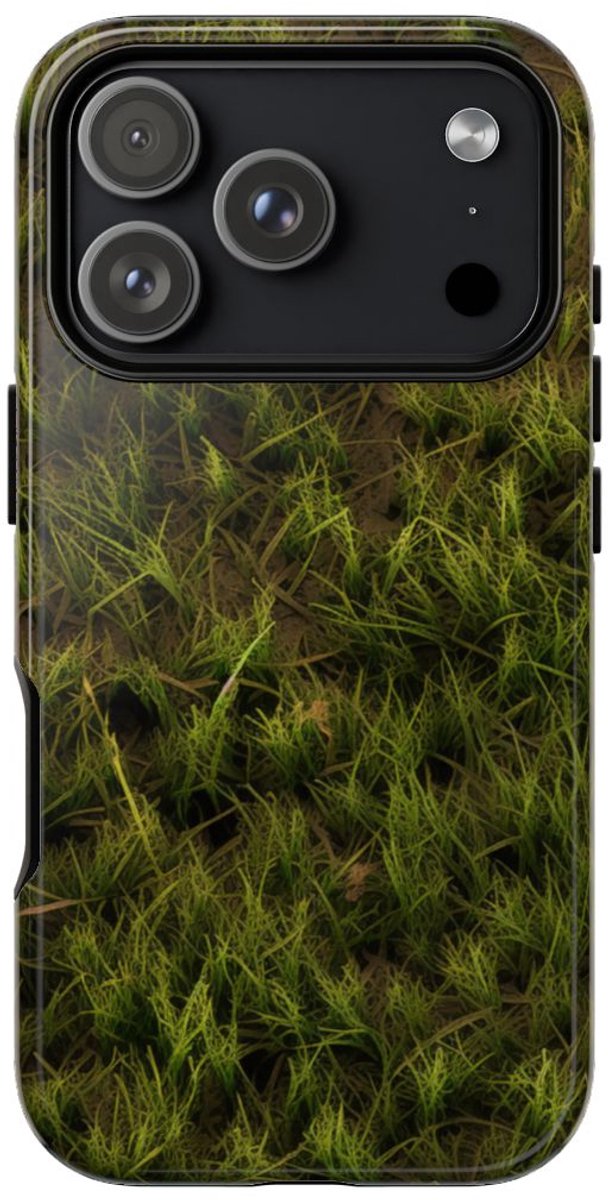 Groene Gras op Aarde Textuur – Telefoonhoesje Geschikt voor iPhone 17 Pro