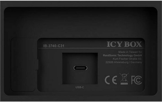 Icy Box 60360 SATA-HDD-behuizing - 2.5 inch USB-C 3.1 Gen 2 - IB-3740 ...