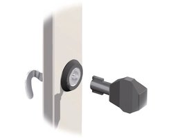 Fibox MB 12235 Schakelkast sleutel Dubbele baard Polyamide Zwart 1 stuk(s)