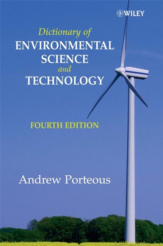 Dictionary of Environmental Science and Technology - cover
