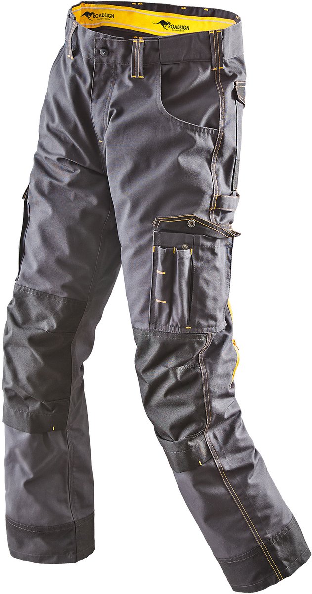 Roadsign Bundhose Anthrazit/Gelb-58