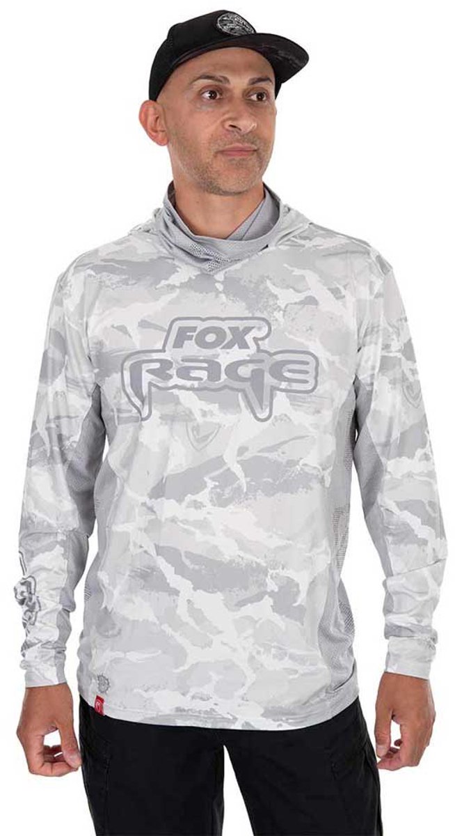 Fox Rage Uv Light Uv-hoodie Met Lange Mouwen Man Camo