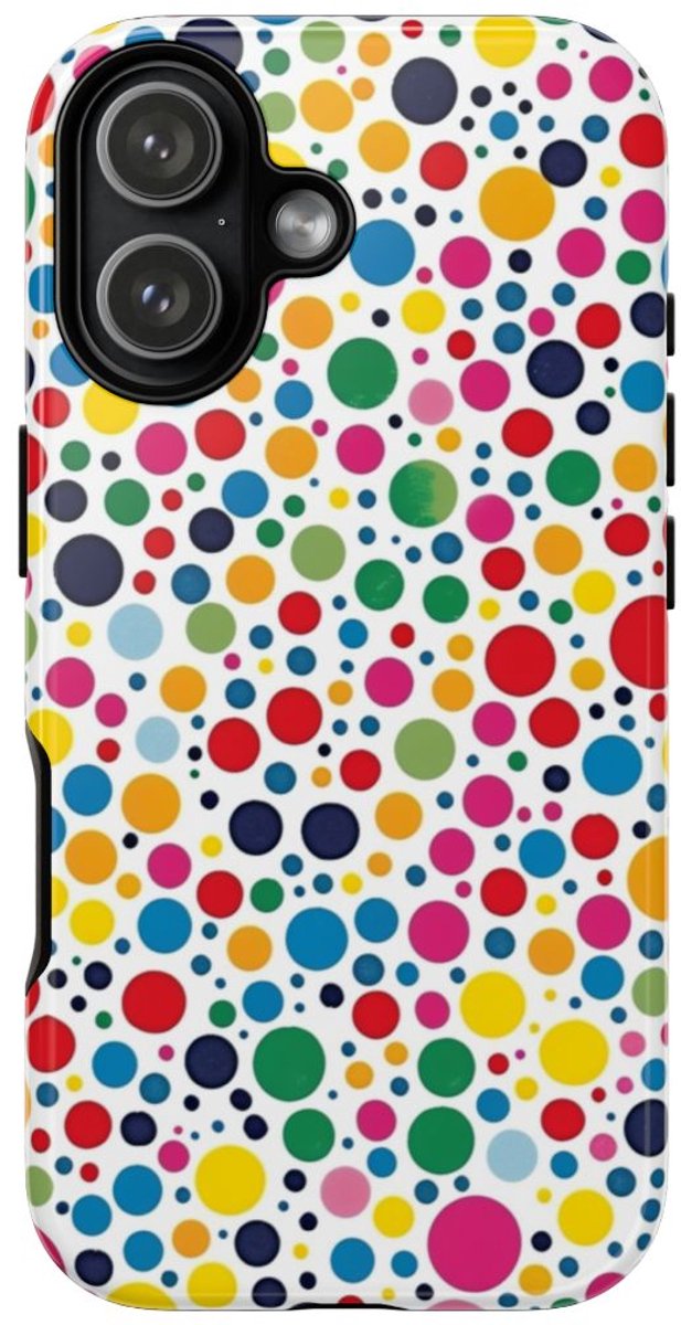 Vrolijk Stippenpatroon in Kleurrijk Design – Telefoonhoesje Geschikt voor iPhone 17