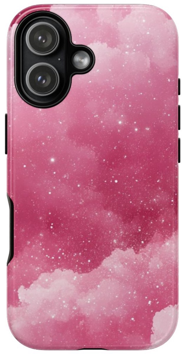 Roze Glitterwolkenstructuur – Telefoonhoesje Geschikt voor iPhone 17