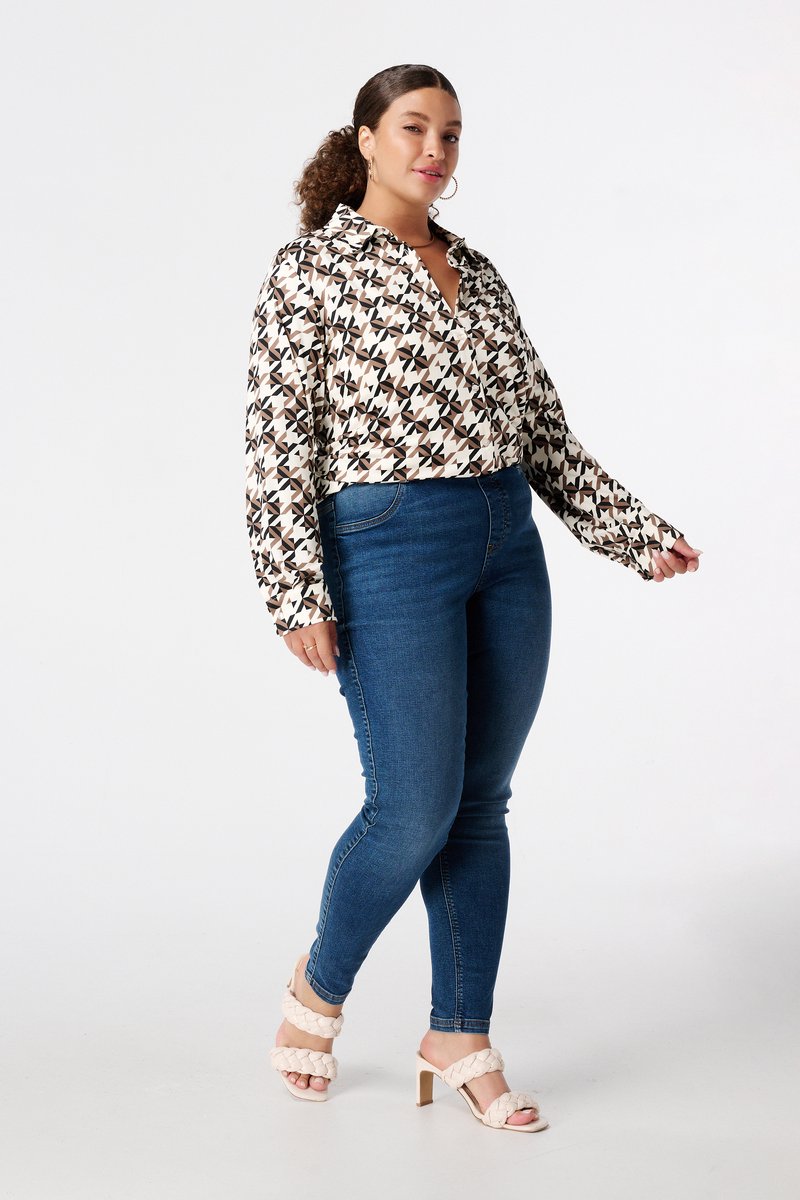 MS Mode Tregging Tregging met denim look