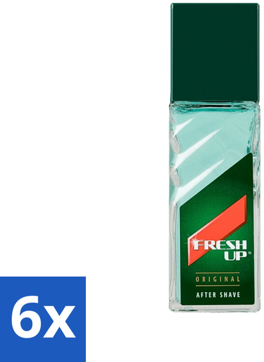 6 x Fresh-Up After Shave Roller 100 ml - Aftershave Lotion - Scheren - Huidverzorging - Menthol - Hamamelis