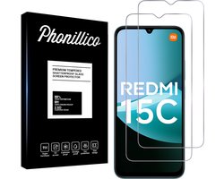 Screenprotector geschikt voor Xiaomi Redmi 15C 4G - 2 stuks Beschermglas van glas Transparante glazen schermbeschermfolie