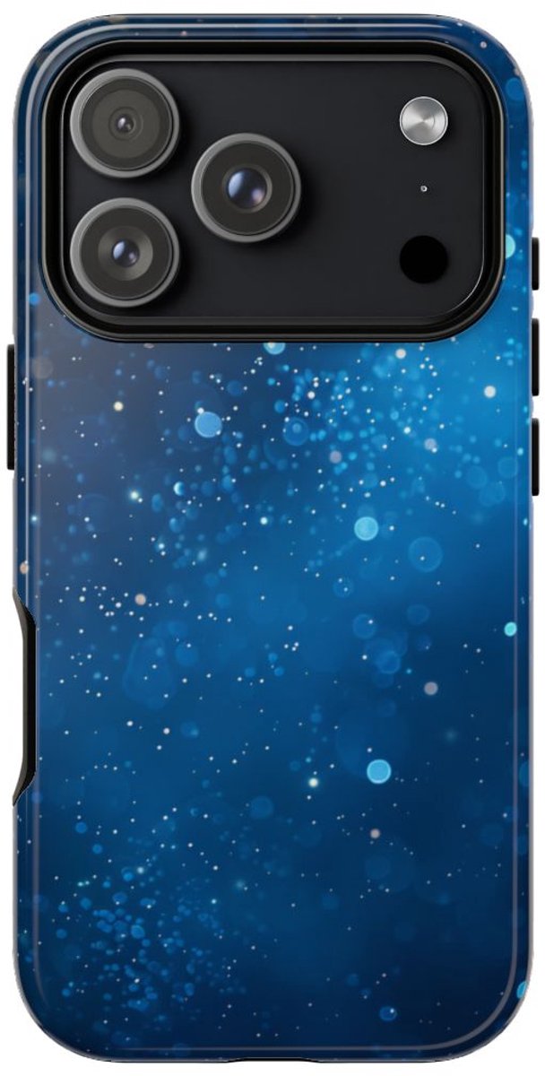 Diepblauwe Sprankelende Lichten – Telefoonhoesje Geschikt voor iPhone 17 Pro