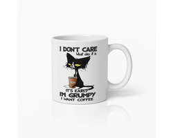 Grumpy Cat Koffiemok 330ml – Grappige Koffiebeker Cadeau voor Ochtenden, Kattenliefhebbers & Koffieverslaafden