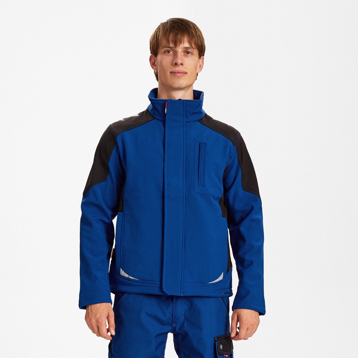Engel Galaxy softshell jack 8810-229 - Surfer Blue / Black - 2XL