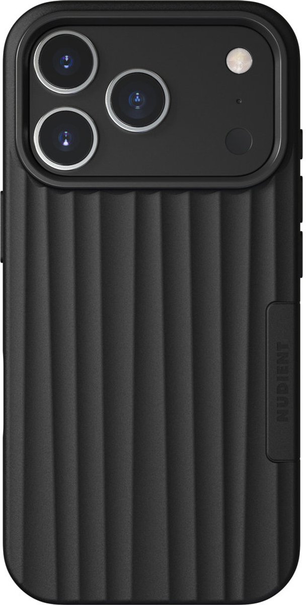 Nudient Bold MagSafe Case geschikt voor Apple iPhone 17 Pro Charcoal - Zwart