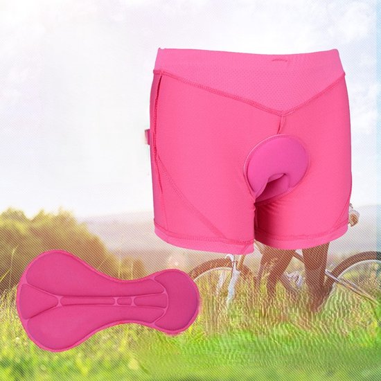 Fietsonderbroek - Fietsonderbroek dames met zeem - Fiets onderbroek met zeem - E bike - Fietsondergoed - Wielerbroek - Extra Zacht - Roze - LOUZIR — afbeelding 4