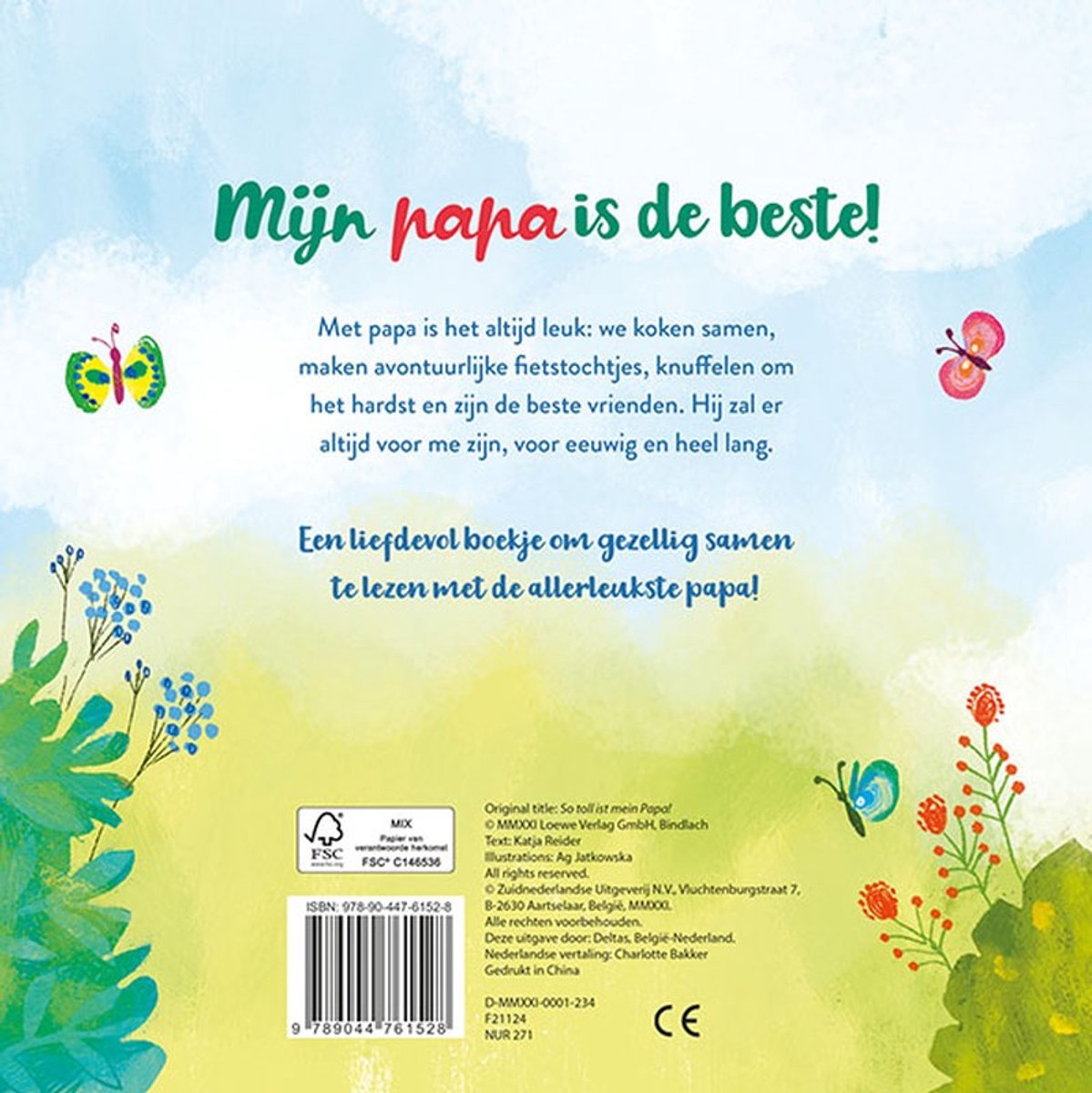 Deltas Boekje - Mijn Papa Is De Allerleukste - back cover