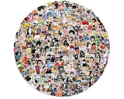300 stickers, Anime, Cartoon, Manga aesthetic Stickers, PVC Stickers voor waterfles, laptop, etc.