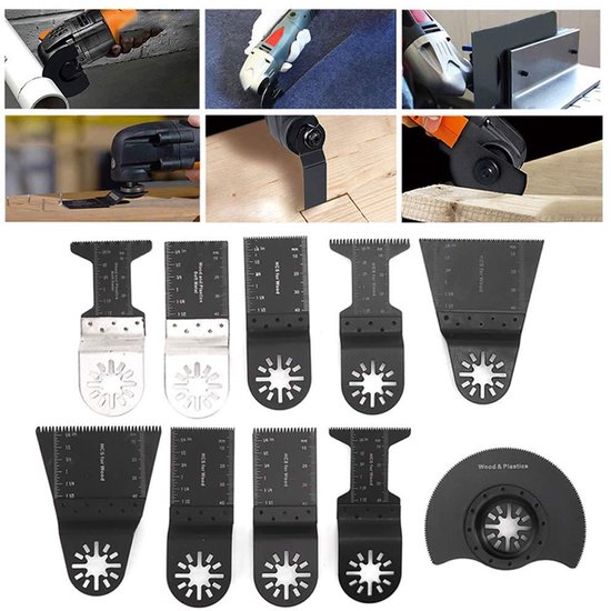 Pack Van 10 X 10 Mm Brede Oscillerende Multitoolbladen Houtsnijzaagbladen Tool Multitoolmes