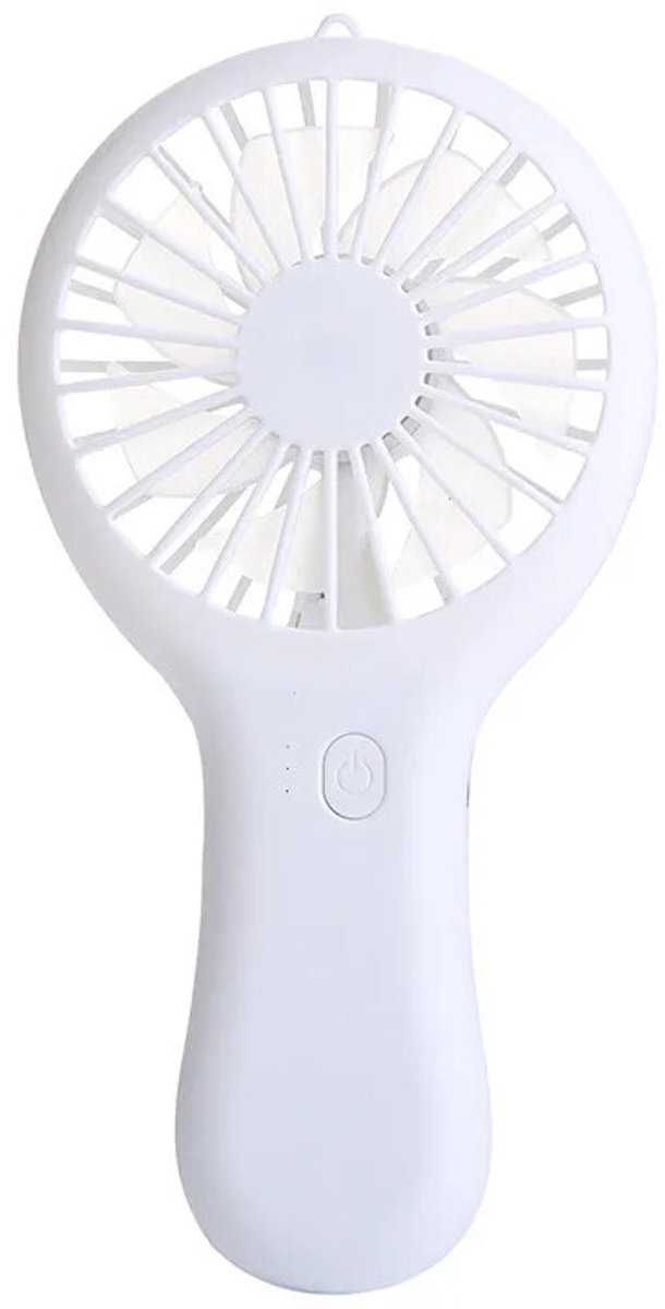 Draagbare miniventilator, USB-oplaadbare kleine ventilator, draagbare ventilator - wit