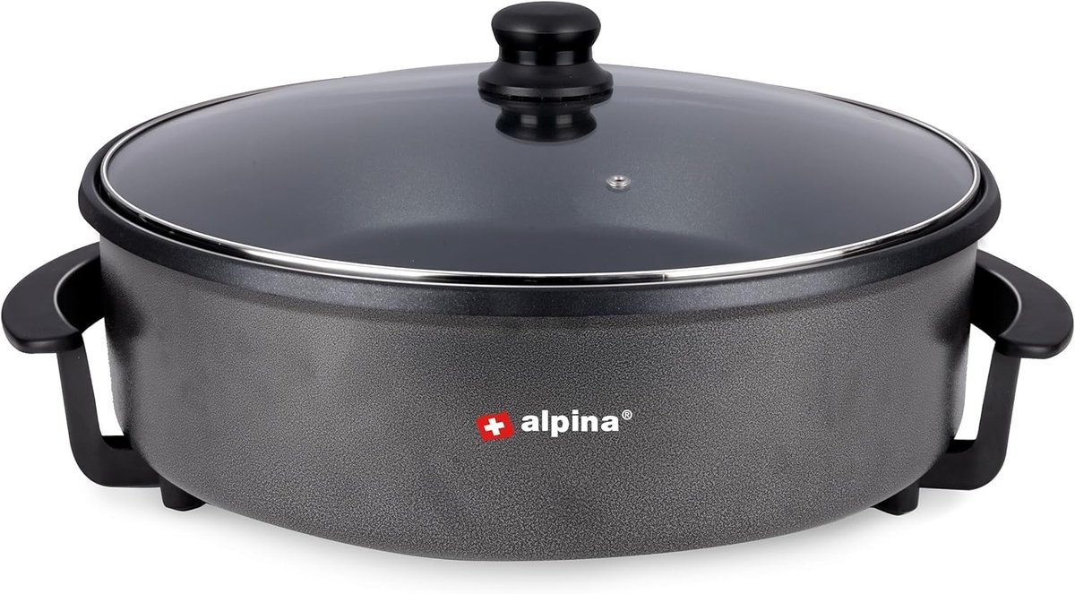 Elektrische Multicookerpan XXL - 42 cm - 1500 W met Thermostaat