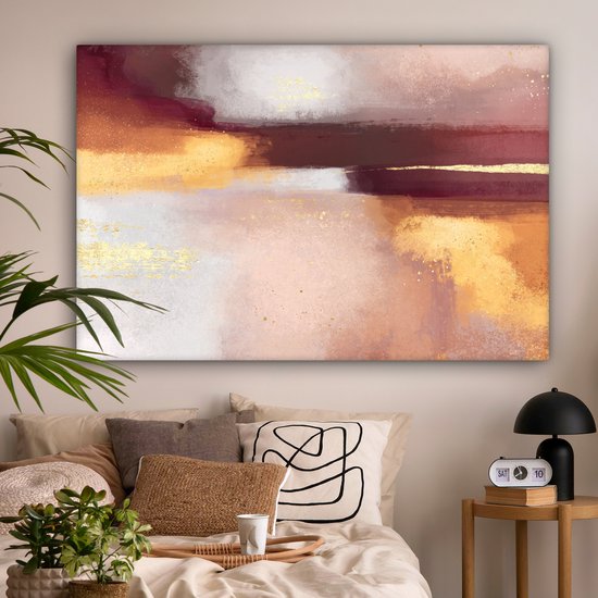 Peinture sur Toile Peinture - Abstrait - Pastel - 180x120 cm - Décoration murale XXL