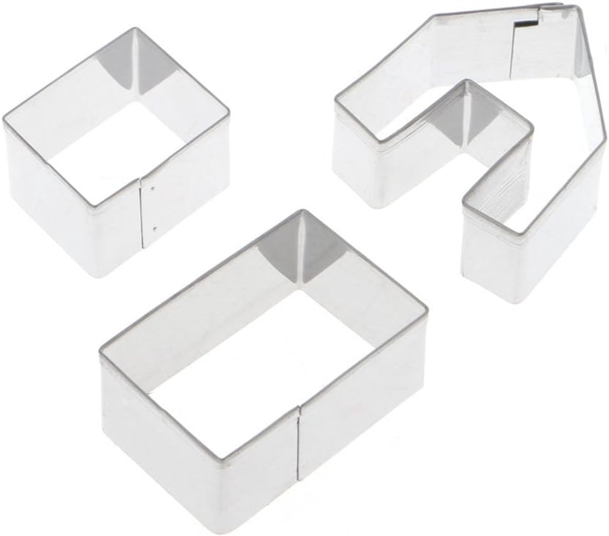 Gingerbread Huis Vorm Party Dining Tafel Voedsel - Metaal Bakken Cake Snoep Gadget
