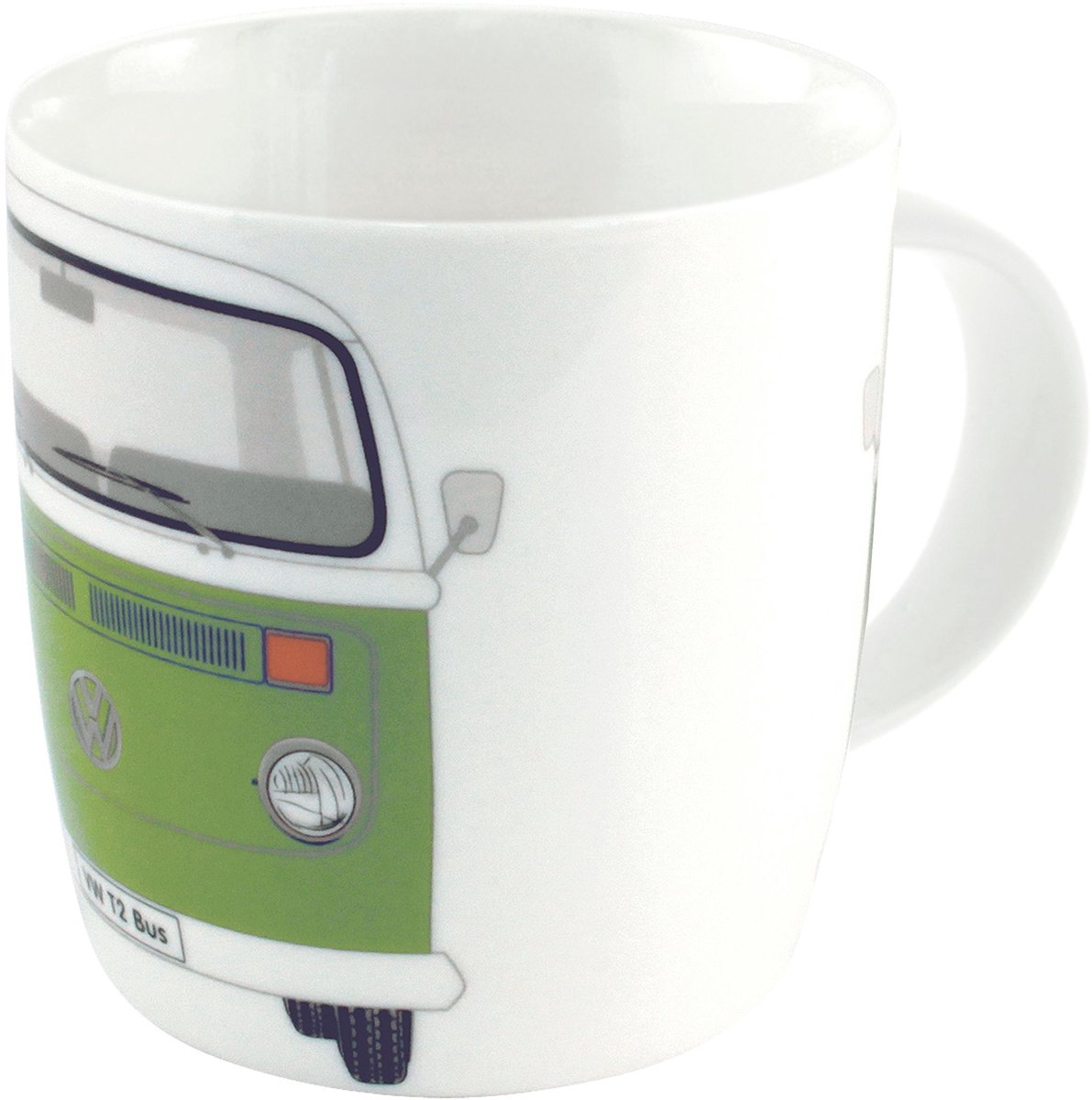 BRISA VW Collection - Volkswagen grote keramische koffie-thee-cappuccino-mok-Haferl mok voor keuken in VW T2 design (370 ml)
