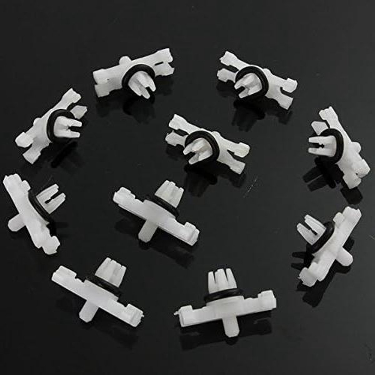 10x Auto Dak Regengoot Moulding Trim Bevestigingsclips voor BMW E46 - Set van 10 clips - Auto-accessoires voor regengoot - E46 onderdelen.