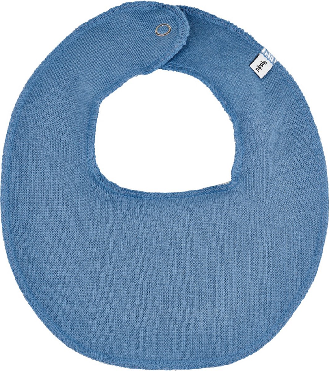Pippi Slabbetje Junior Polykatoen Blauw One-size